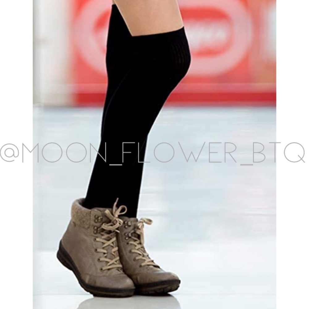 Black Over the Knee Thigh High Socks - Picture 12 of 12